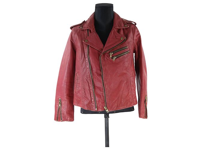 Giacca Leon & Harper 38 Rosso Pelle