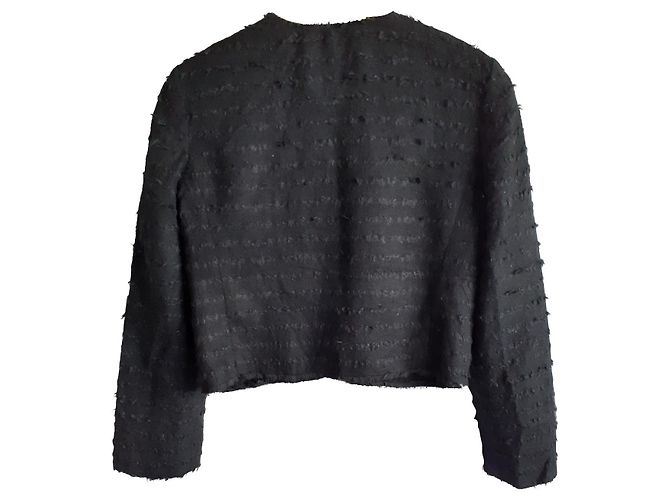 Dolce & Gabbana Black Wool and Silk Jacket
