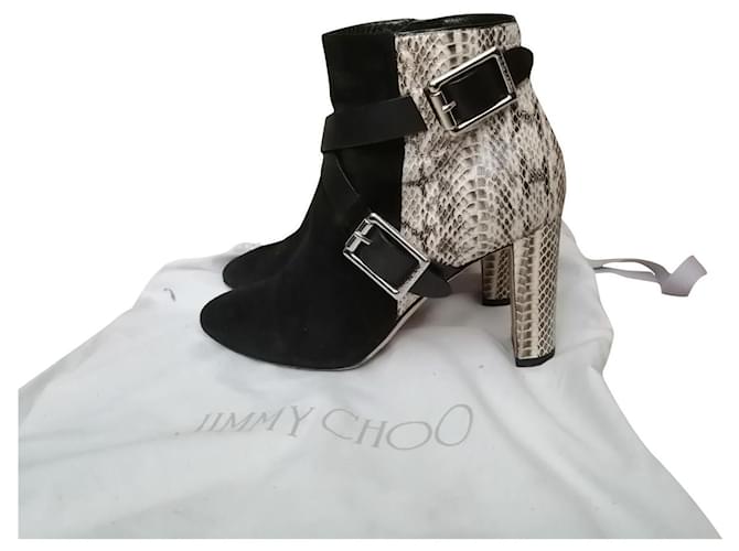 Jimmy Choo Ankle Boots Black Suede  ref.705727