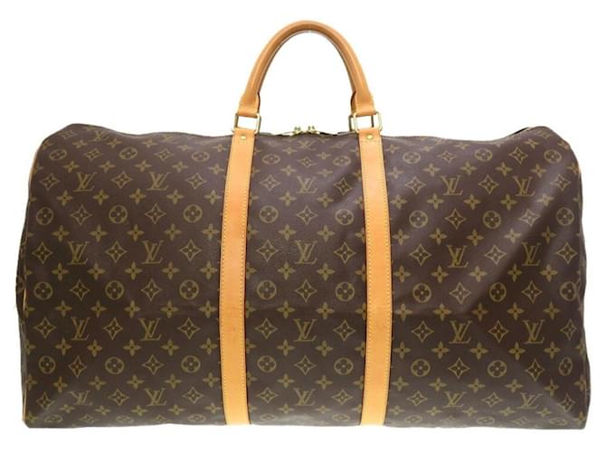 Louis Vuitton Keepall 60 Brown Cloth  ref.705749