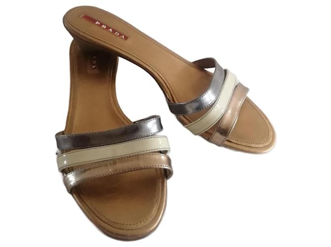 Prada Sandals Multiple colors Leather  ref.705830