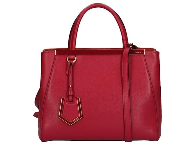 Fendi 2Jours Red Leather  ref.705847