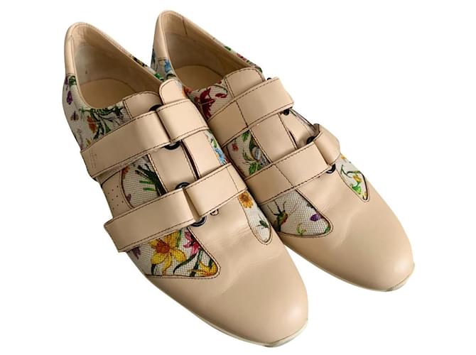 Gucci zapatillas de mujer nuevas Rosa Cuero  ref.706070