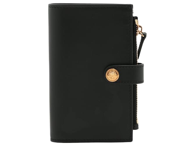 Versace Black leather wallet  ref.706101