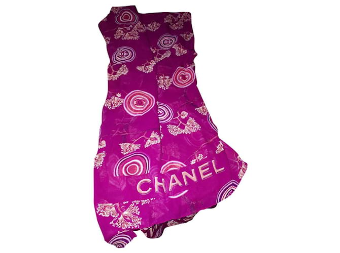 Chanel sciarpe Multicolore Seta  ref.706126