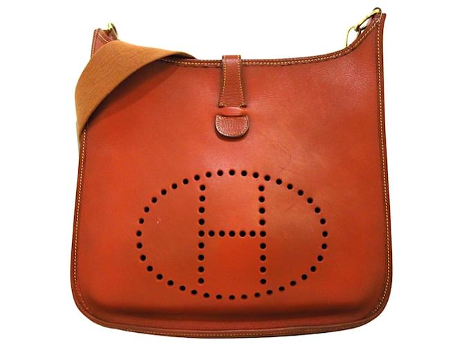 Hermès Evelyne Braun Leder  ref.706197