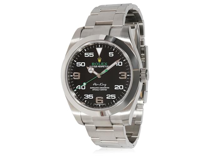 ROLEX Air-King 116900 Relógio masculino em aço inoxidável Cinza Metal  ref.706330