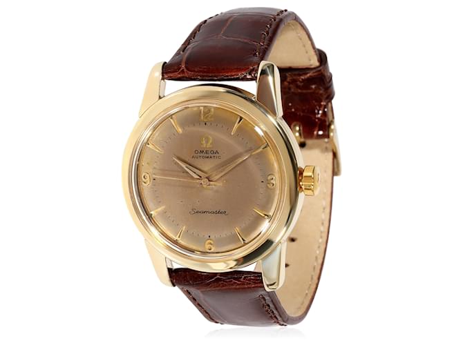 Omega Seamaster 2846-2848-2909c Relógio masculino em ouro Marrom Metal  ref.706438