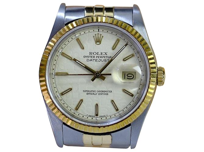 Rolex Datejust 16233 Jubiläumszifferblatt 36mm Watch-all-Fabrik Metall  ref.706497