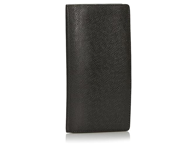 Louis Vuitton Portefeuille Ron Black Leather  ref.706843