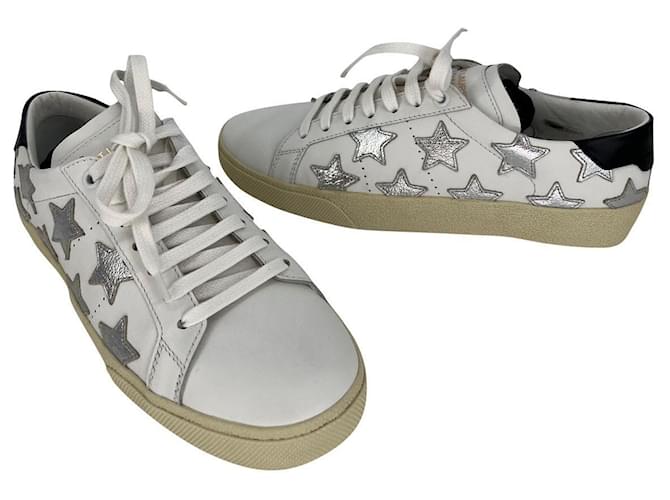 Saint Laurent Sneakers White Leather  ref.706870