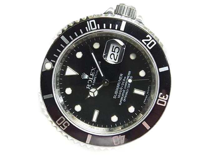 Data di ROLEX Submariner 16610 Roulette serie M Merce genuina Mens Argento Acciaio  ref.707055