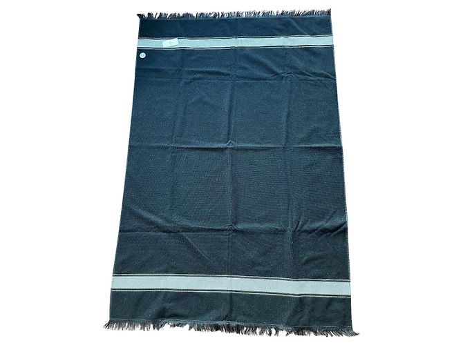 Hermès Asciugamano Hermes Nero Cotone