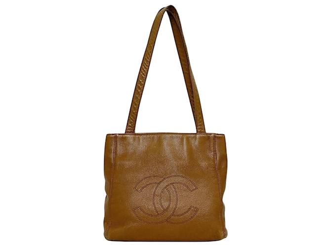 Chanel PST (Petite Shopping Tote) Brown Leather  ref.707153