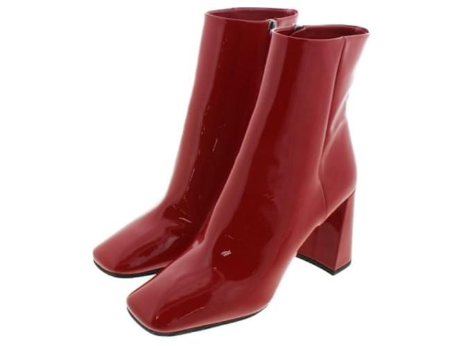 *PRADA Prada Boots Women's Red Leather  ref.707190