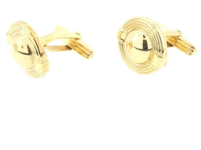 * Christian Dior Cuffs Round Form Gold Golden Gold-plated  ref.707209