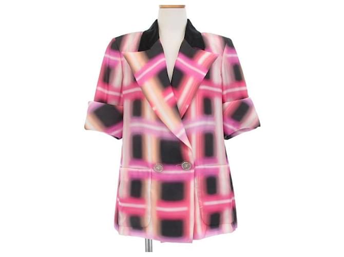 * Chanel 17s jacket Pink Silk  ref.707224