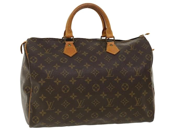 Louis Vuitton Monogram Speedy 35 Hand Bag M41524 LV Auth jk2839 Cloth  ref.707612