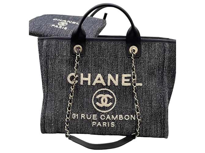 Chanel Borse Nero Jeans  ref.707749