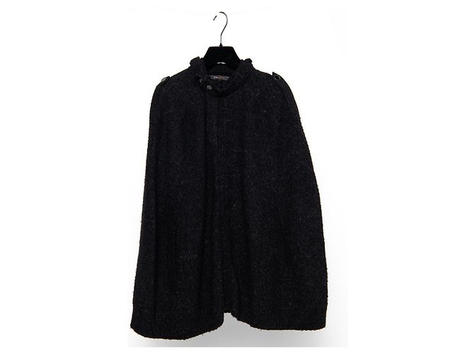 Bcbg Max Azria Poncho Cape Sweater Grey