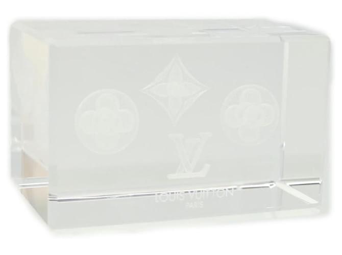 LOUIS VUITTON Monogram Pattern Paper weight Glass VIP only Clear LV Auth  32660a ref.707887 - Joli Closet