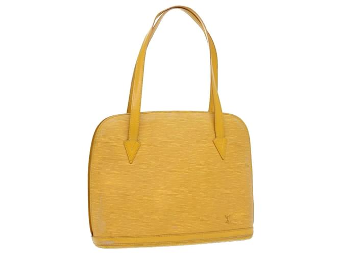 Louis Vuitton, Bags, Louis Vuitton Yellow Epi Leather Lussac Shoulder Bag