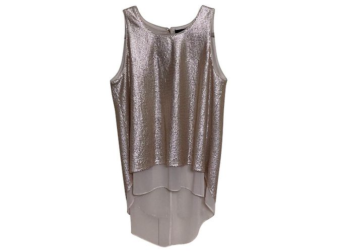 Bcbg Max Azria Pailletten Top Beige