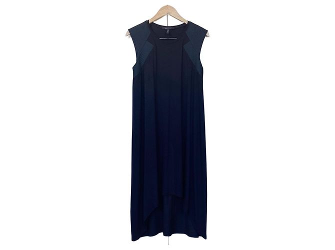 Bcbg Max Azria BCBGMaxazria Schwarzes High-Low-Kleid "Demi" Negro