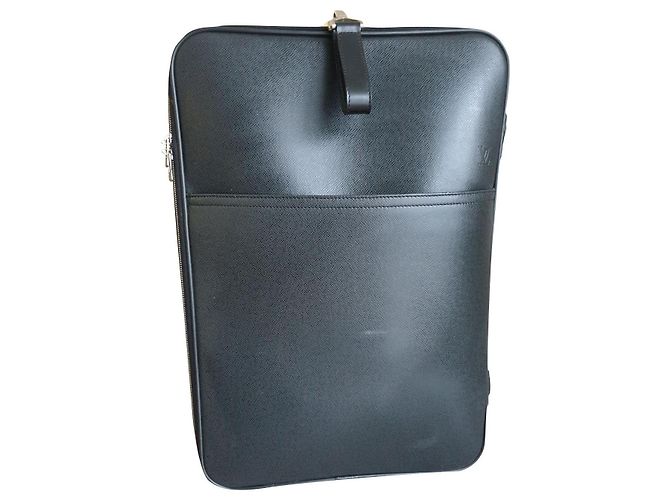 Laguito Valise cabine Louis Vuitton cuir noir