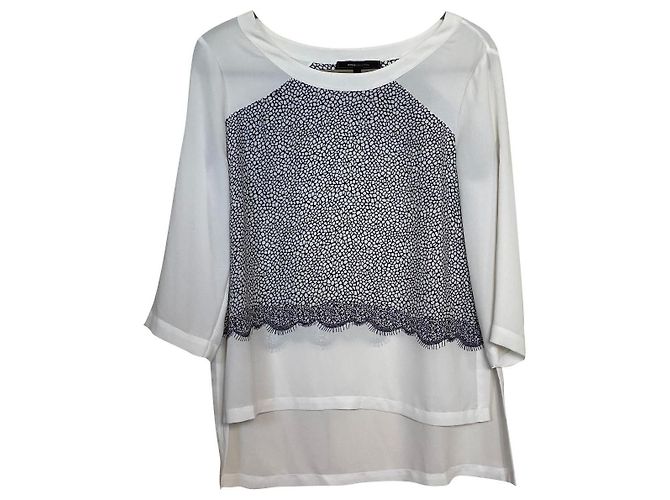 BCBG MAX AZRIA GLORIA OBERTEIL/BLUSE EJJ1N529 Weiß