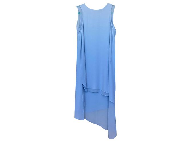 Bcbg Max Azria BCBGMAXAZRIA Asymmetrisches Lainey-Kleid High Low Hellblau