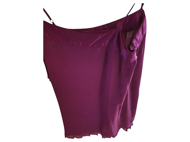 Maje Tops Purple Silk  ref.708133