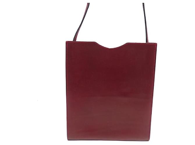 Hermès NEW HERMES ONIMETOU HANDBAG IN BORDEAUX LEATHER HAND BAG PURSE Dark red  ref.708401