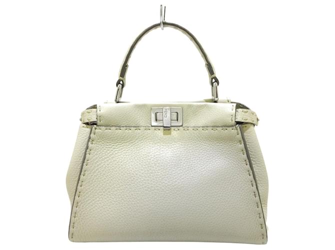 Fendi Peekaboo Beige Leather ref.708620 - Joli Closet