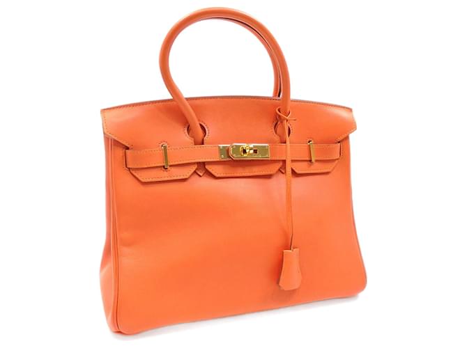 Hermès Birkin 30 Orange Leather  ref.708742