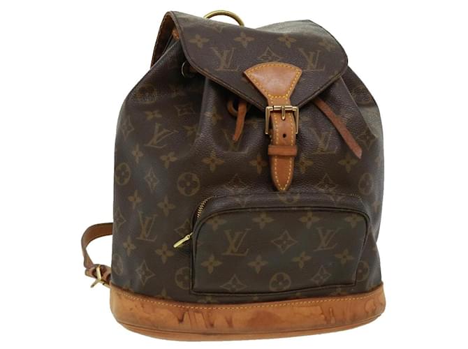 LOUIS VUITTON Monogram Montsouris MM Backpack M51136 LV Auth hk378 