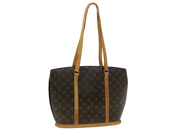 LOUIS VUITTON. Babylone bag in monogram canvas and natur…