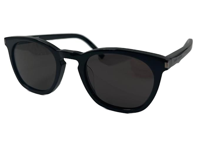 Óculos de sol Saint Laurent de acetato preto Plástico  ref.709038