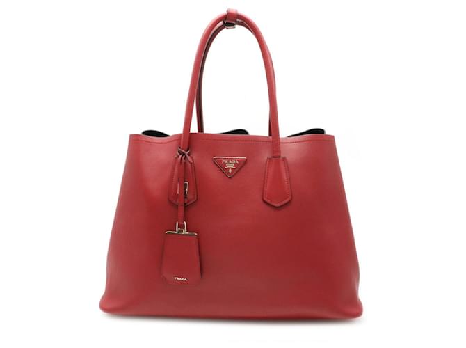 Saffiano Prada Cabas Red Leather  ref.709062