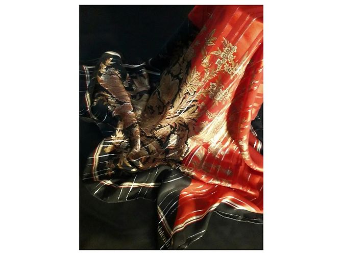 Sciarpa Valentino in seta rossa Rosso