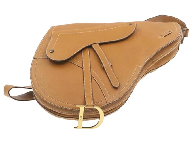 Dior Saddle Brown Leather  ref.709112