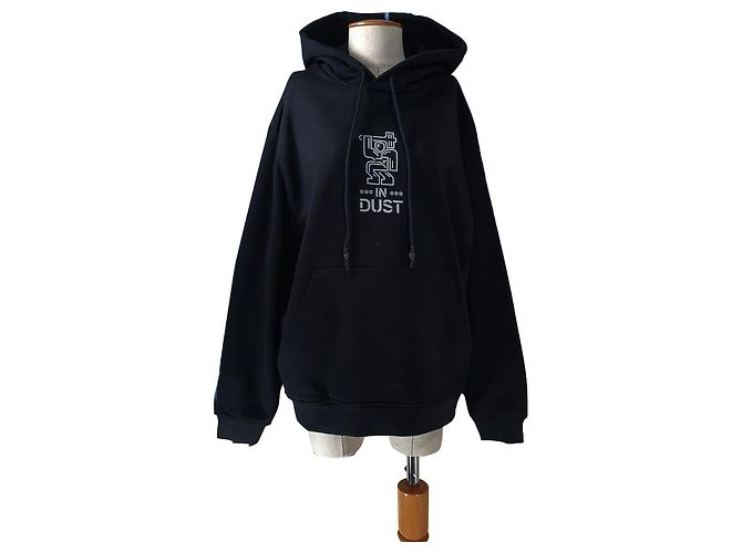 Sudadera con capucha Alexander McQueen MCQ negra de algodón XXL Negro