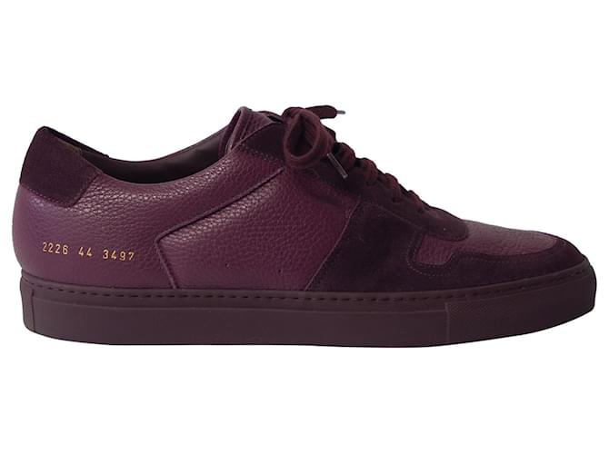 Autre Marque Common Projects Achilles Sneakers in Burgundy Leather Dark red  ref.709157