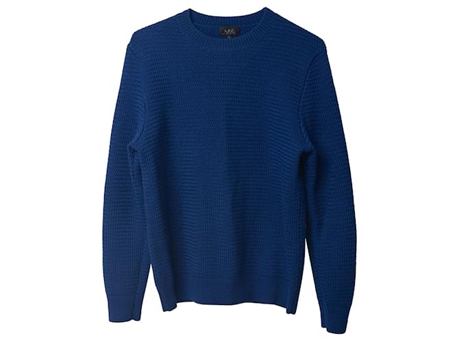 APC Classic Pullover aus blauer Wolle  ref.709160
