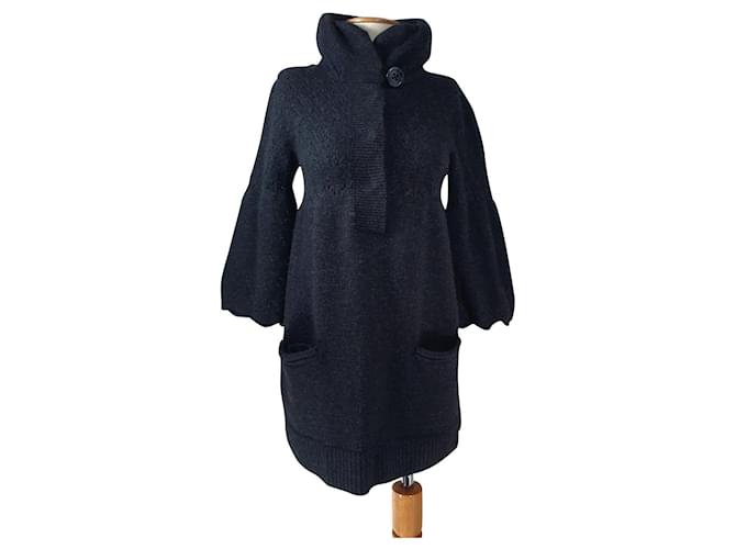 Essentiel Antwerp Dresses Dark grey Wool Polyamide Angora  ref.709183
