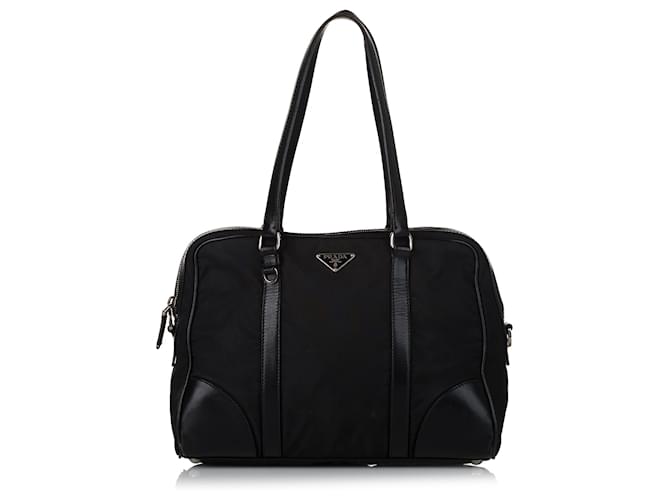Prada Black Tessuto Business Bag Nylon Cloth  ref.709201