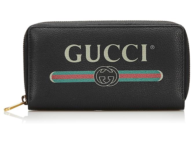 Gucci Womens Long Wallets, Black