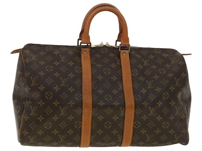 Louis Vuitton Keepall 45 Brown Cloth  ref.709434