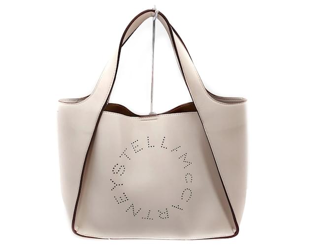 Stella Mc Cartney Stella McCartney Stella logo Beige Synthetic  ref.709462