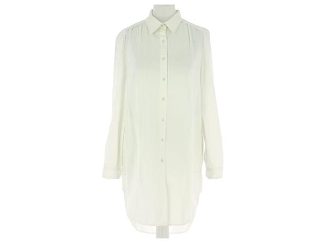 Sandro robe White Cotton  ref.709517